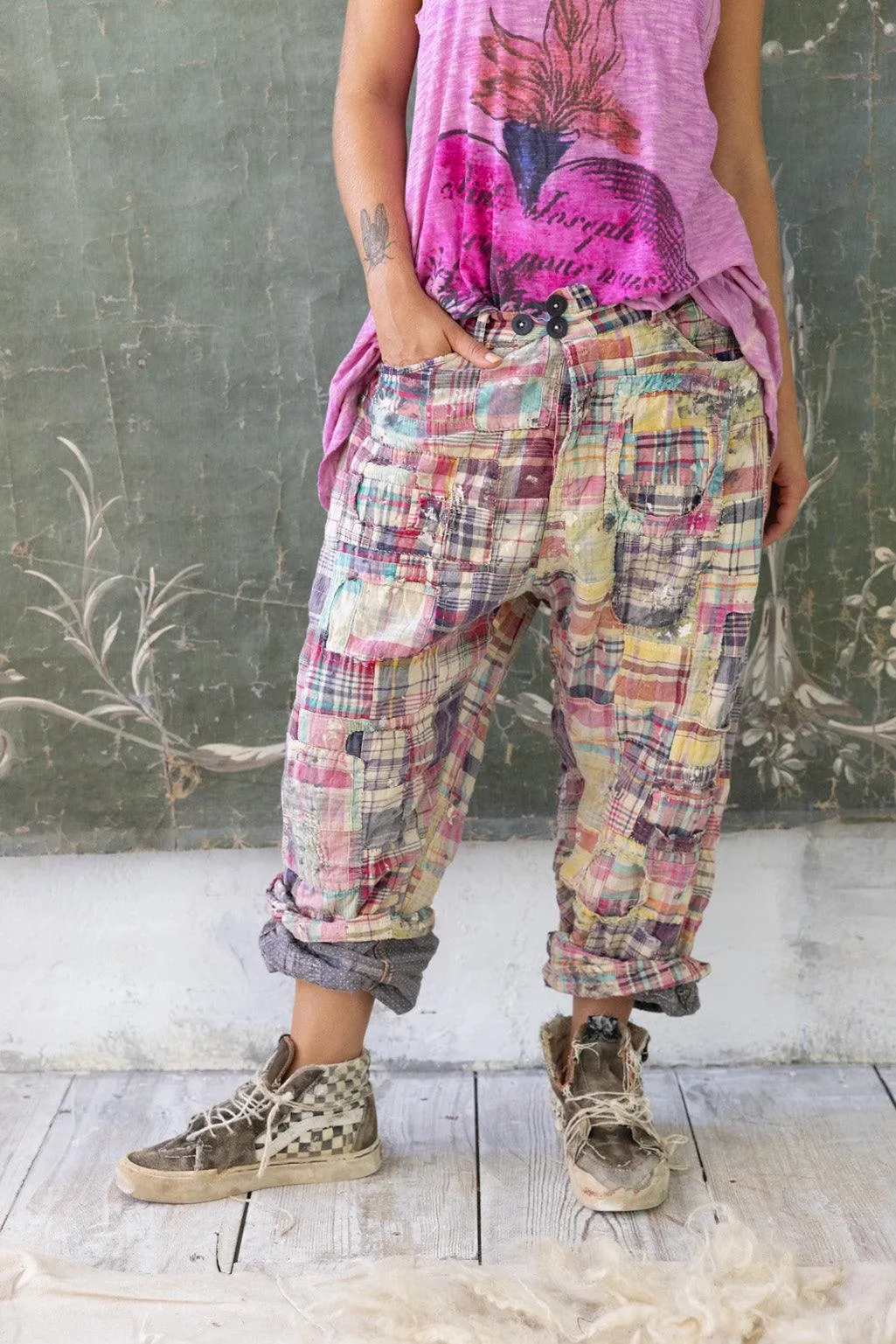 YD Patchwork Miner Pants sold by Magnolia Pearl