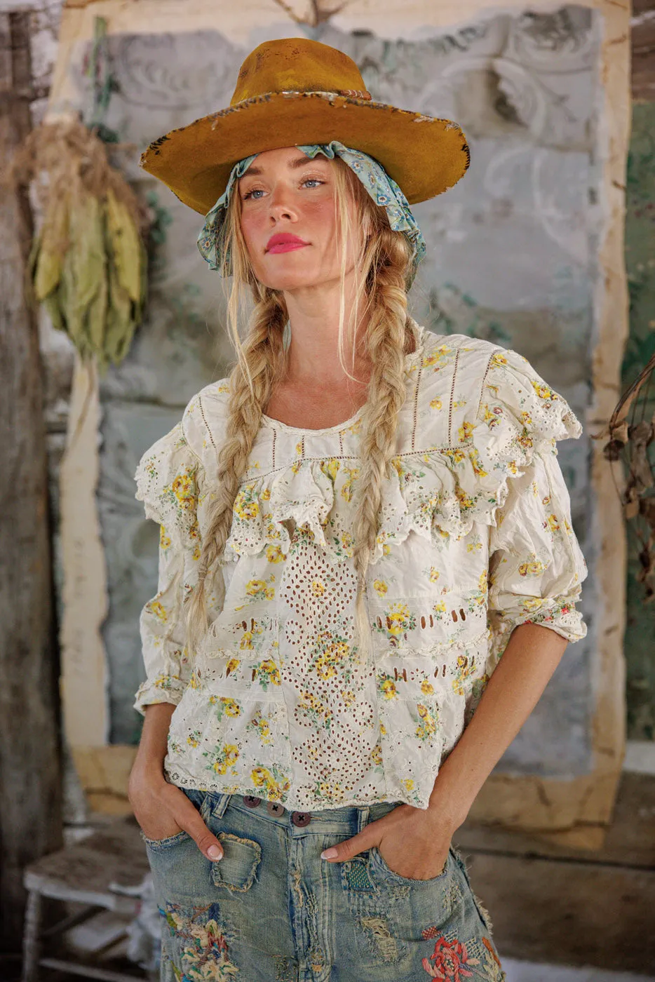 Eadred Eyelet Blouse sold by Magnolia Pearl product image thumbnail 2