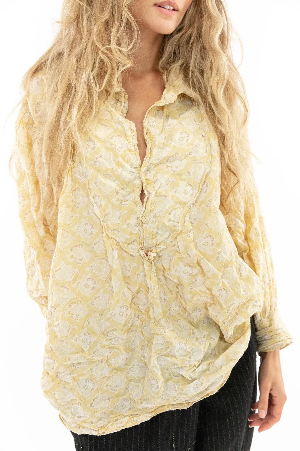 Block Print Tora Shirt sold by Magnolia Pearl