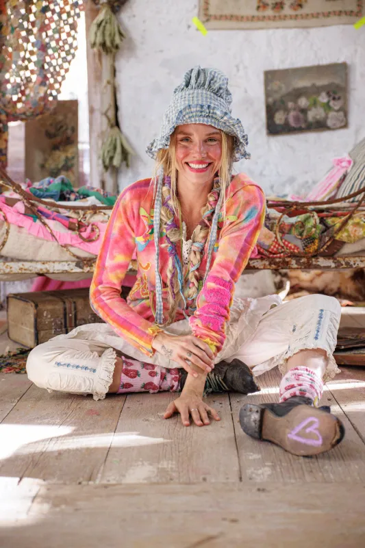 Embroidered Zip Hoodie made by Magnolia Pearl