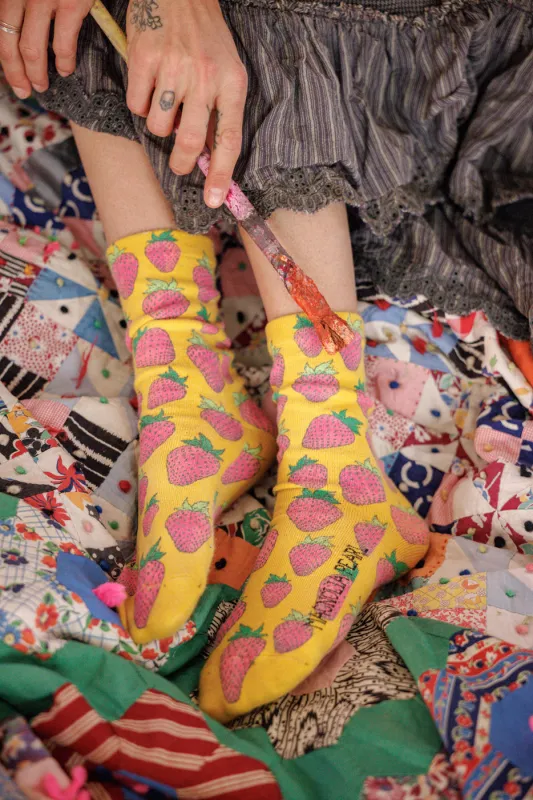 Strawberry MP Socks sold by Magnolia Pearl