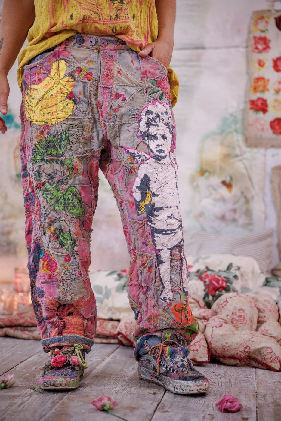 Quiltwork Applique Miner Denims sold by Magnolia Pearl product image thumbnail 2