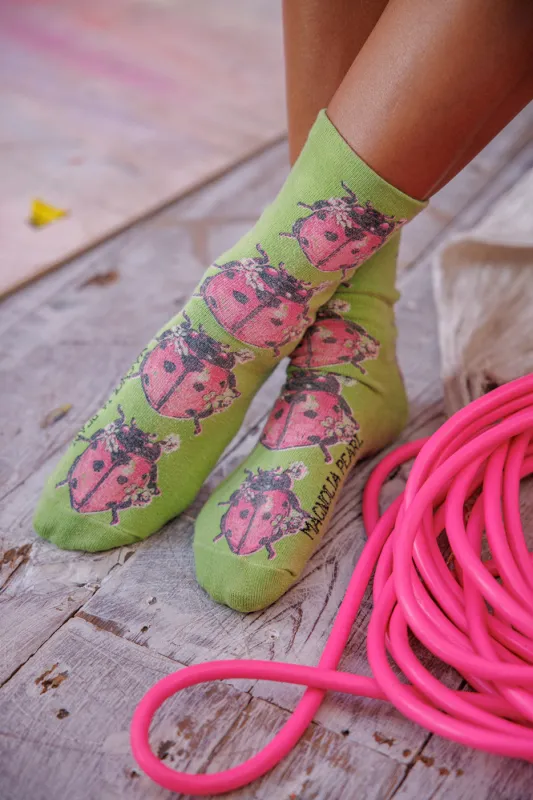 Lady Bug MP Socks made by Magnolia Pearl