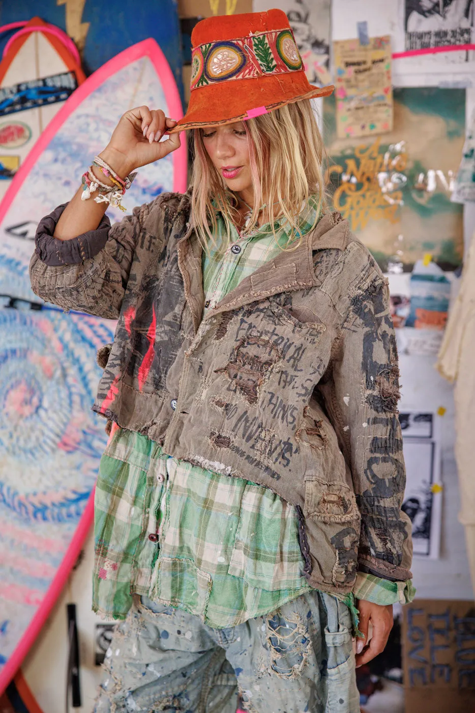 Yarn-Dyed Jeremi Jacket sold by Magnolia Pearl product image thumbnail 4
