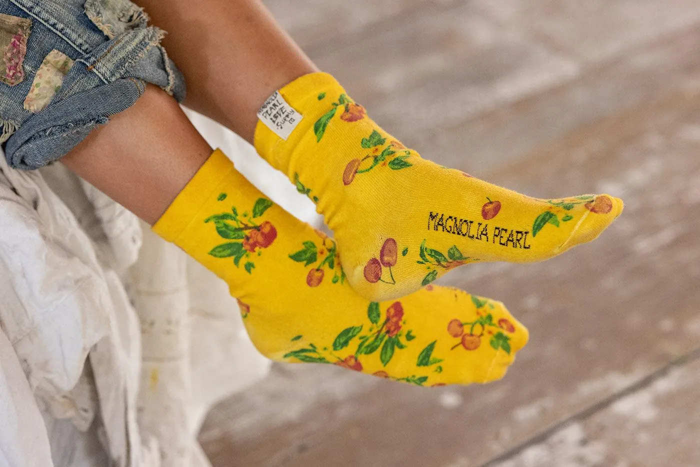 Cerise MP Socks sold by Magnolia Pearl product image thumbnail 3