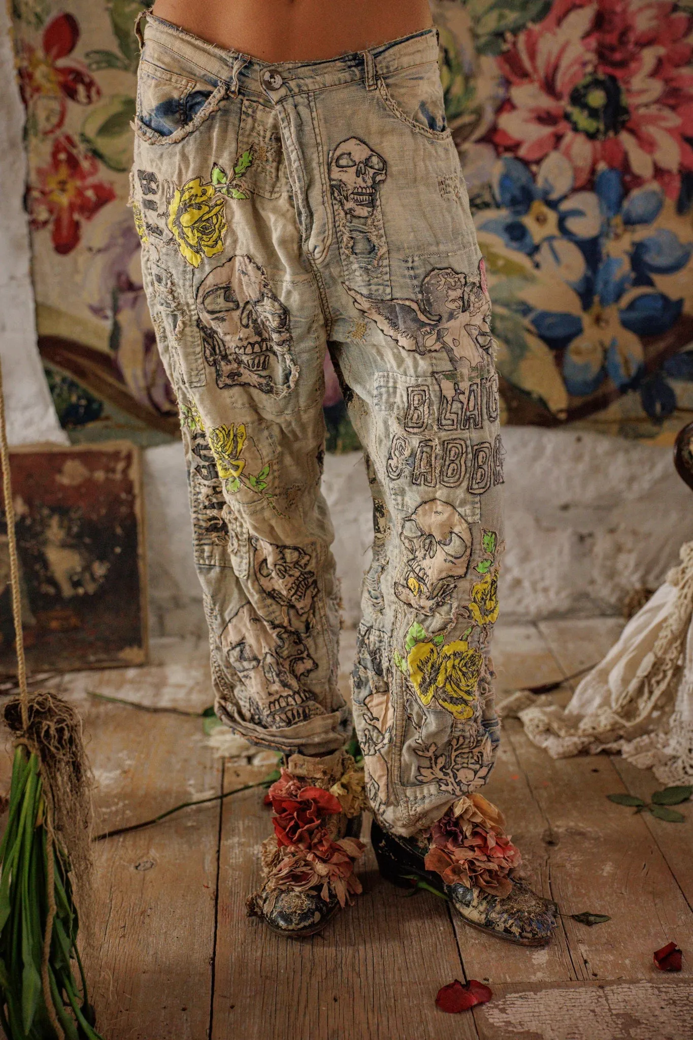 Black Sabbath Miner Denims sold by Magnolia Pearl product image thumbnail 2