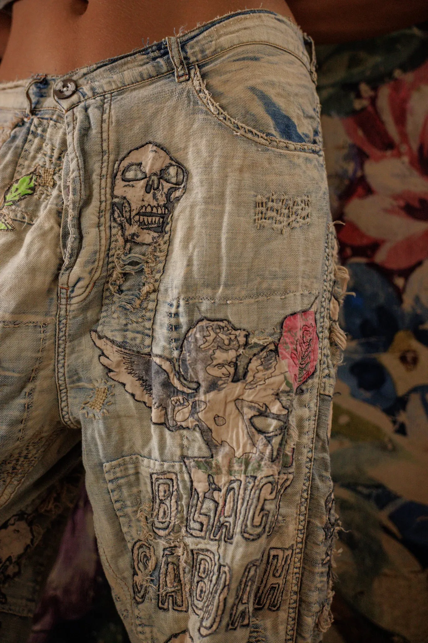 Black Sabbath Miner Denims sold by Magnolia Pearl product image thumbnail 4