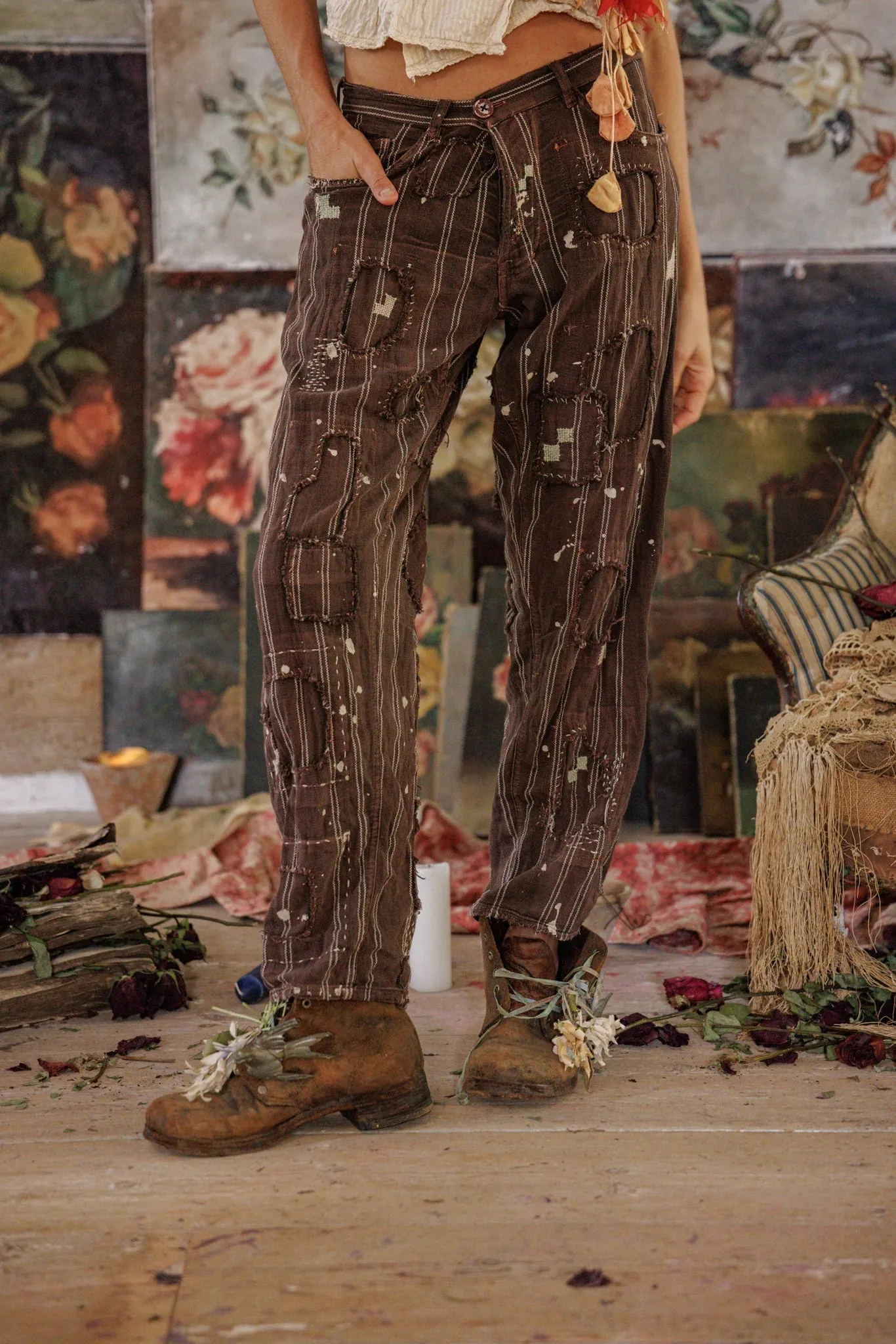 Yarn-Dyed Miner Pants sold by Magnolia Pearl product image thumbnail 3