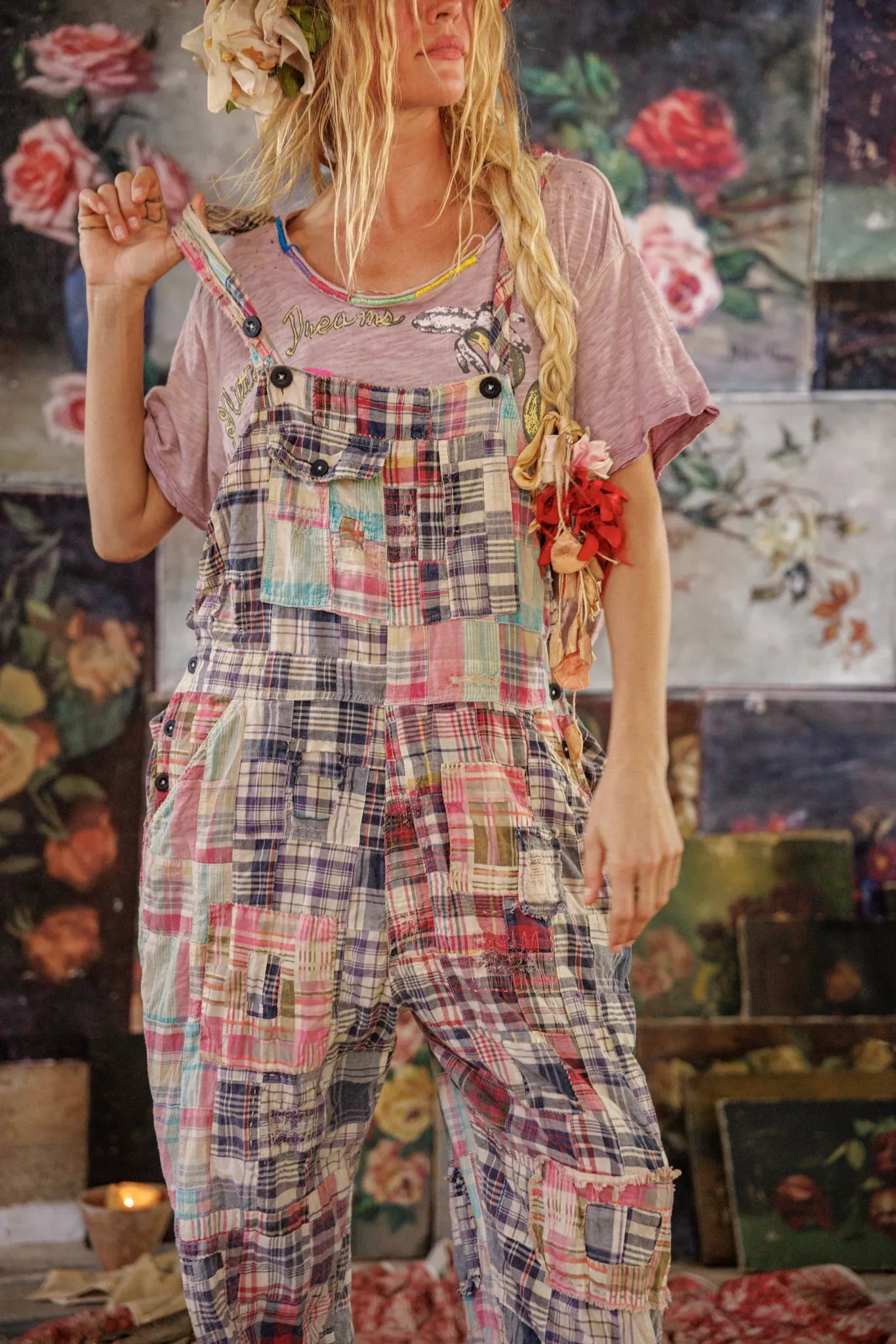 Patchwork Love Overalls sold by Magnolia Pearl product image thumbnail 2