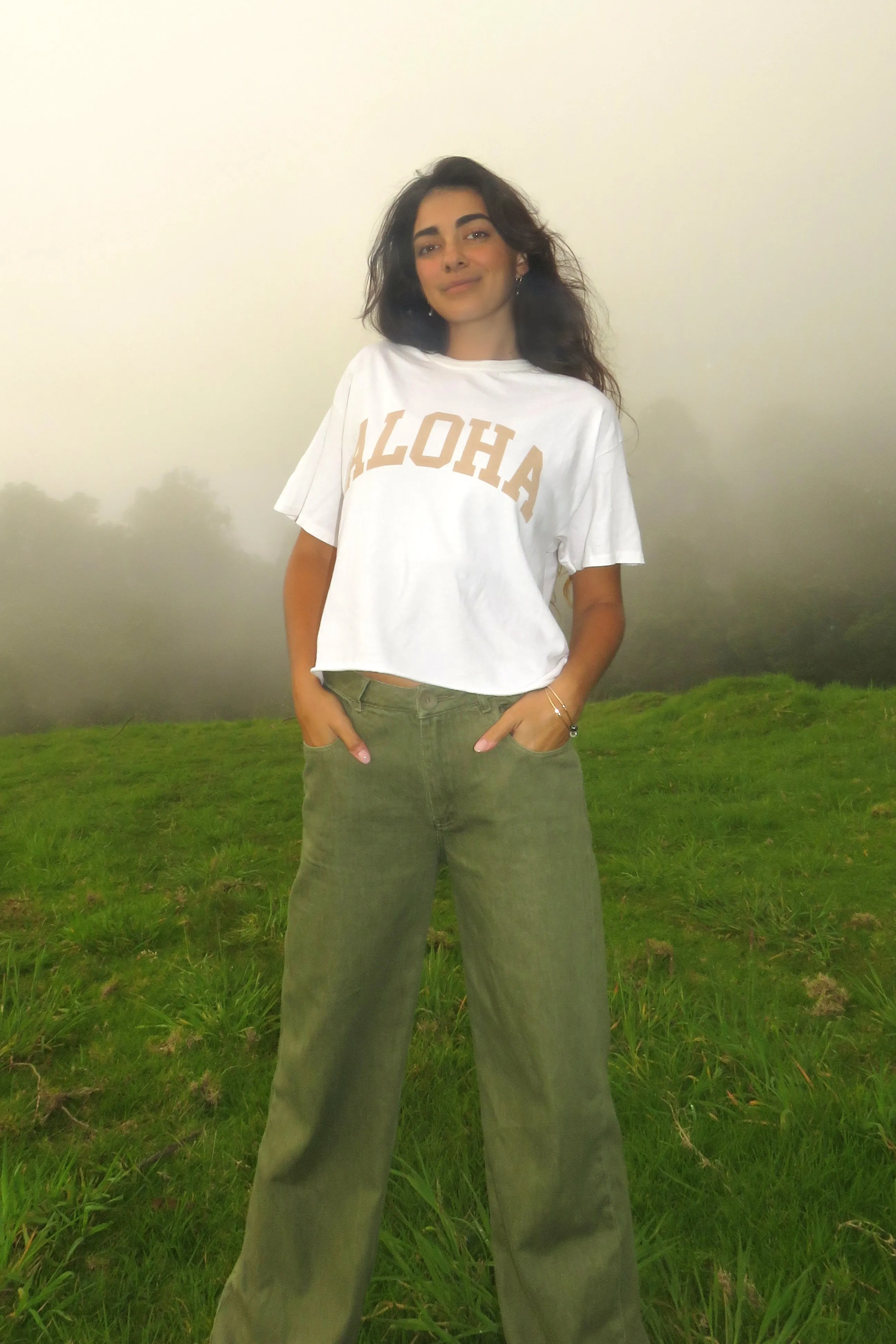 Aloha Crop Tee sold by mahina product image thumbnail 2