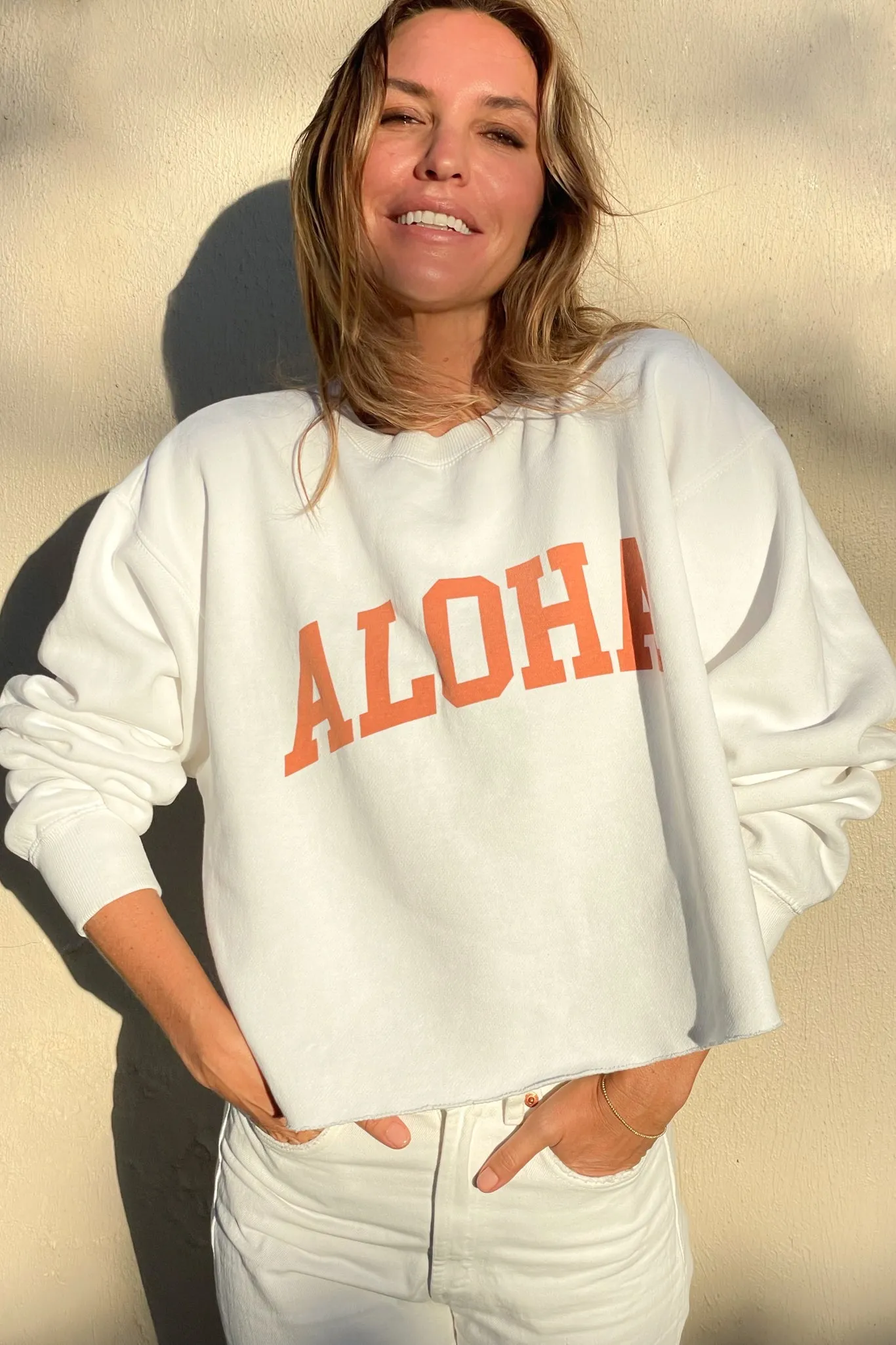 Aloha Cropped Crew sold by mahina product image thumbnail 2