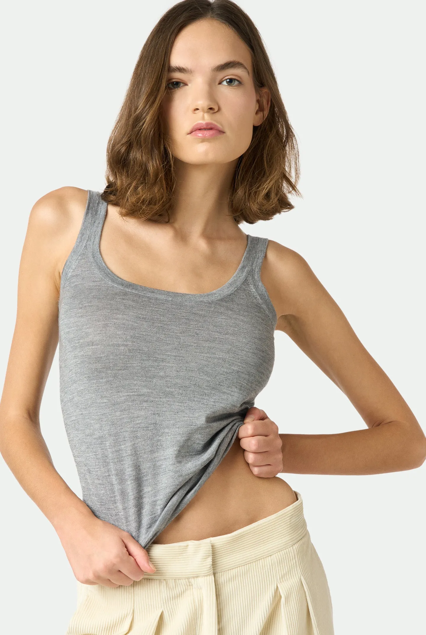 Canotta in cashmere seta sold by Malo product image thumbnail 4