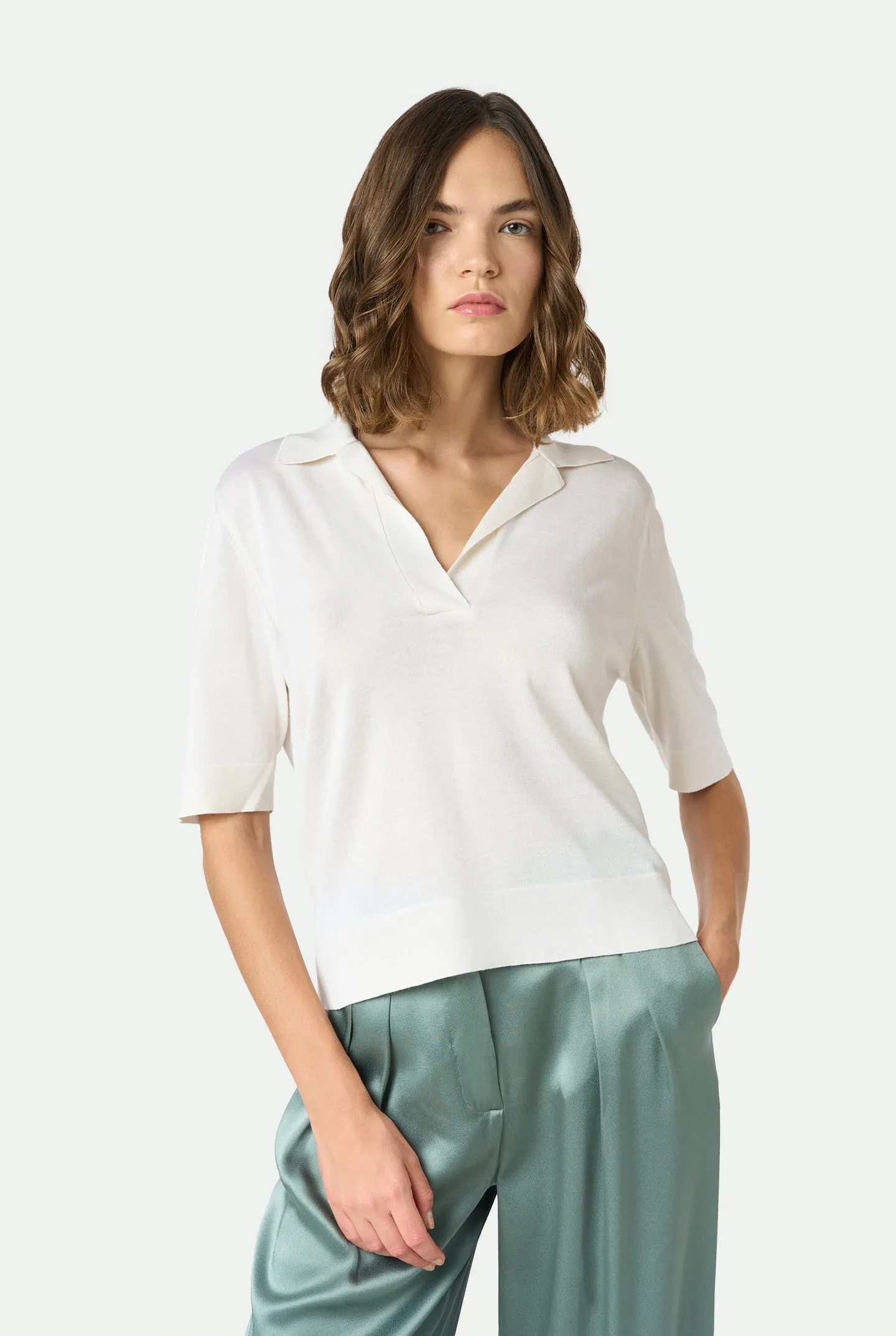Polo in cashmere seta sold by Malo product image thumbnail 2