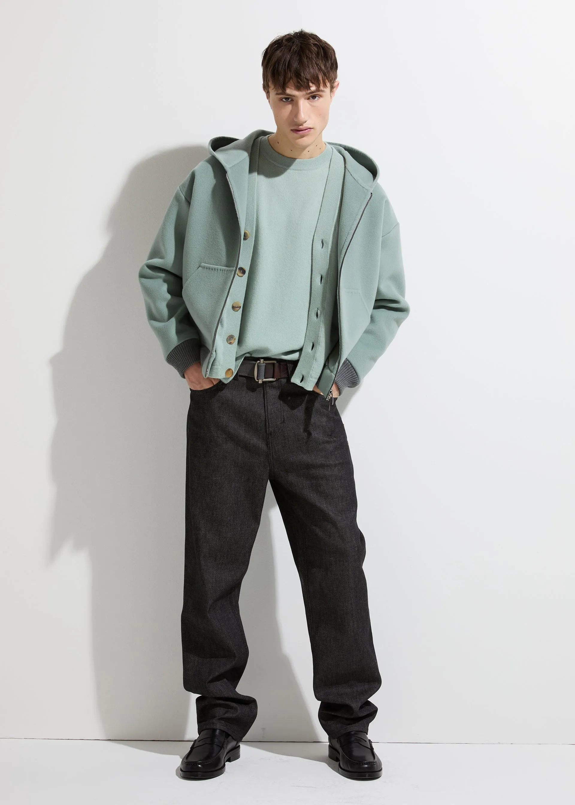 Bomber in lana vergine/luxury cashmere sold by Malo product image thumbnail 3