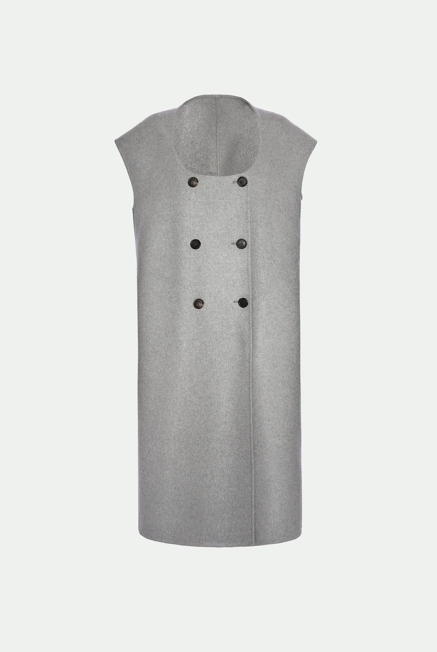 Gilet doppiopetto in cashmere e lana vergine sold by Malo