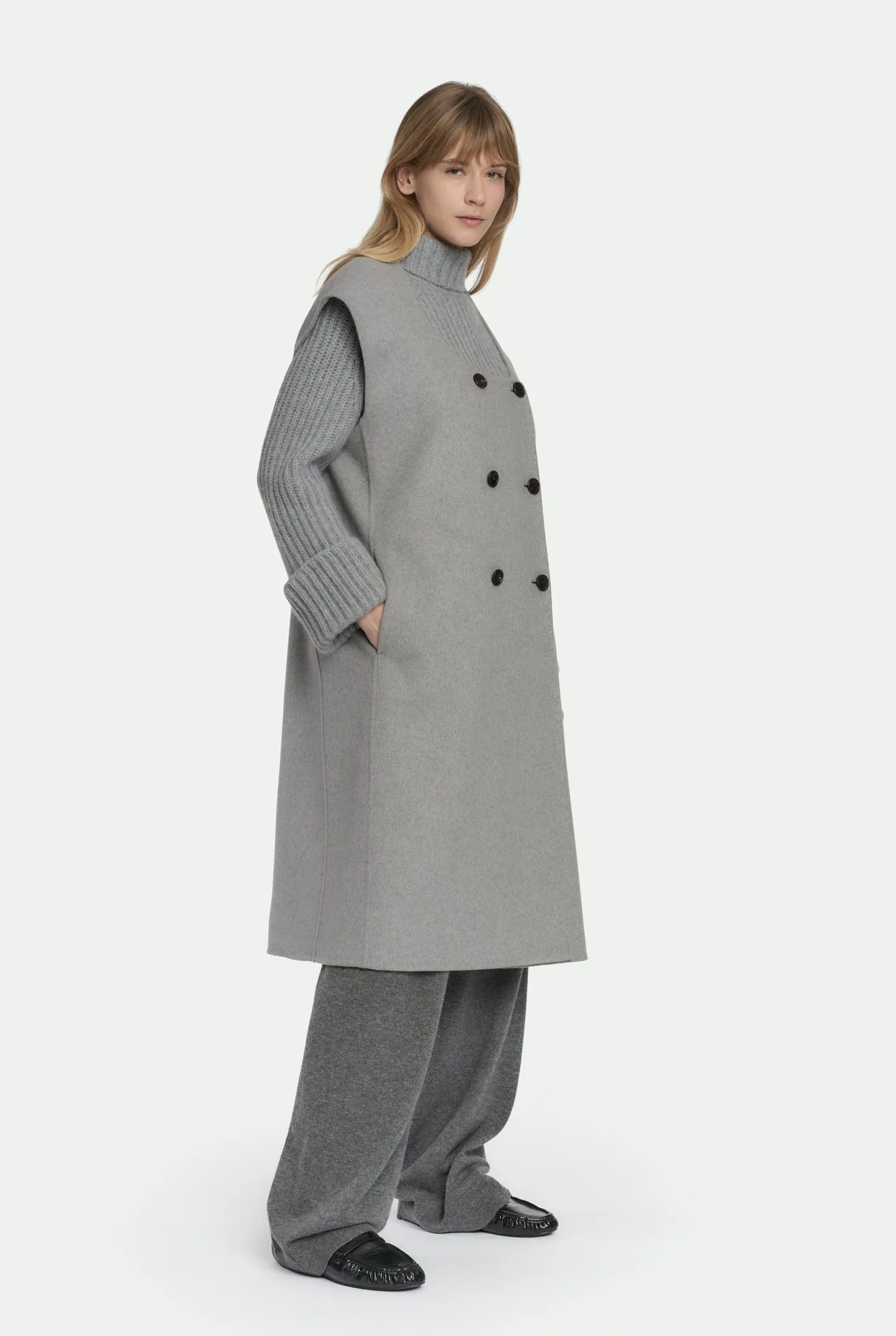 Gilet doppiopetto in cashmere e lana vergine sold by Malo product image thumbnail 4
