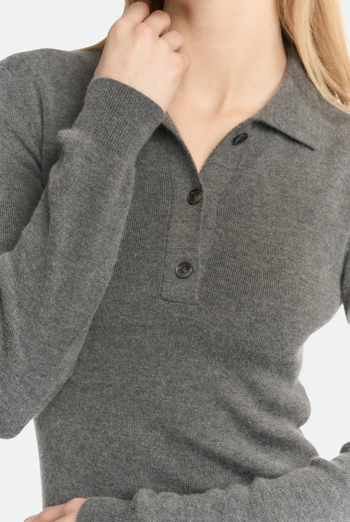 Polo costina in luxury cashmere seta sold by Malo product image thumbnail 5