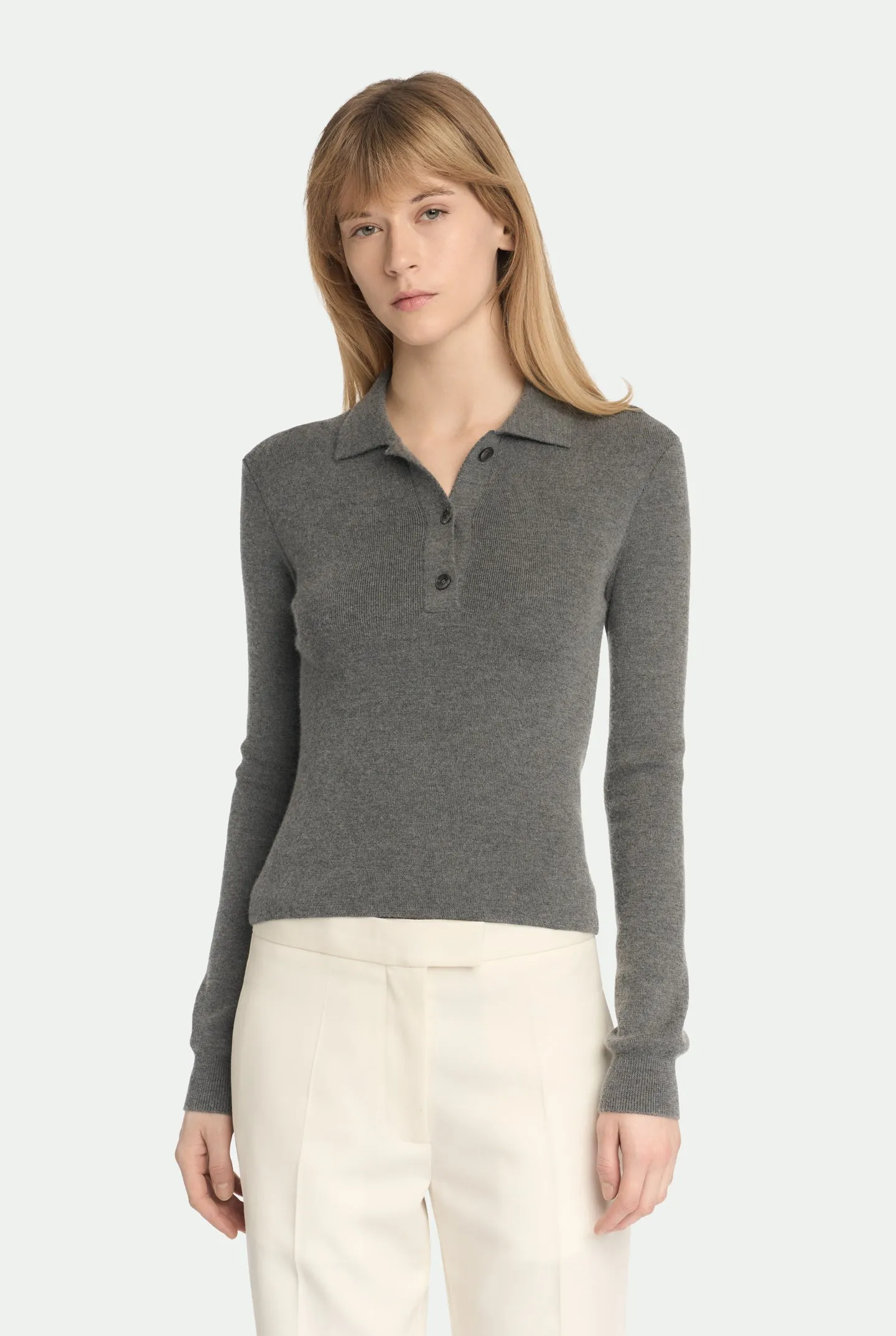 Polo costina in luxury cashmere seta sold by Malo product image thumbnail 3
