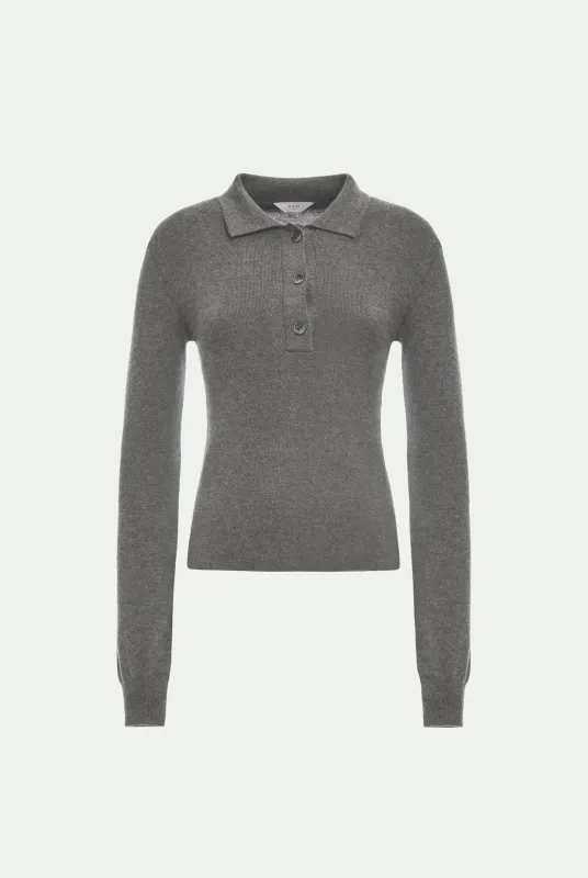 Polo costina in luxury cashmere seta made by Malo