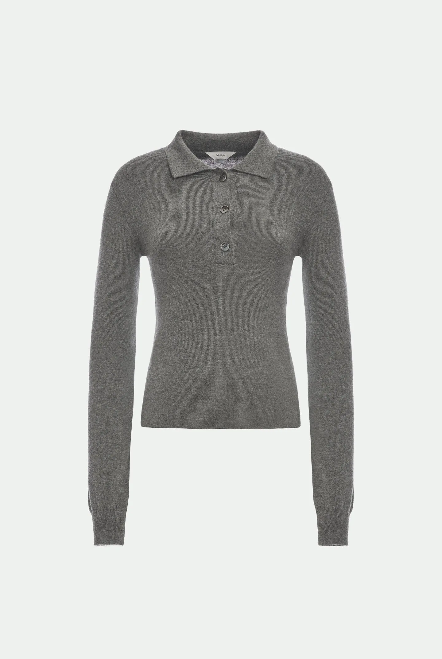 Polo costina in luxury cashmere seta sold by Malo