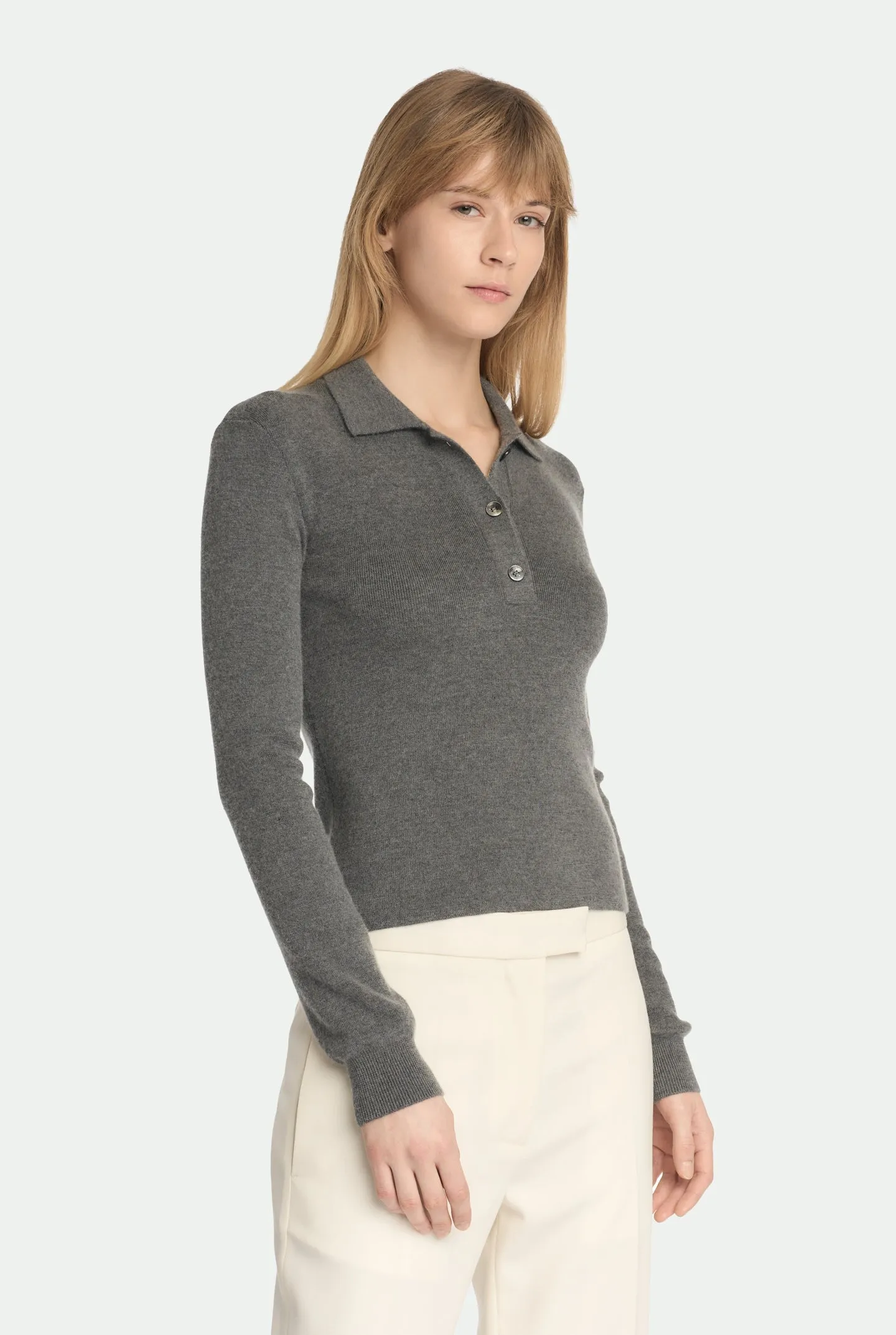 Polo costina in luxury cashmere seta sold by Malo product image thumbnail 4