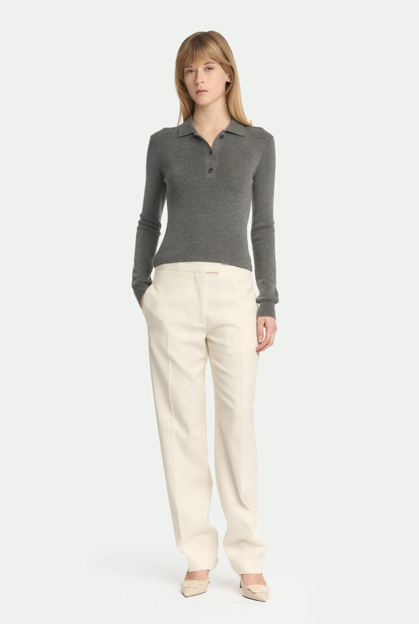 Polo costina in luxury cashmere seta sold by Malo product image thumbnail 2
