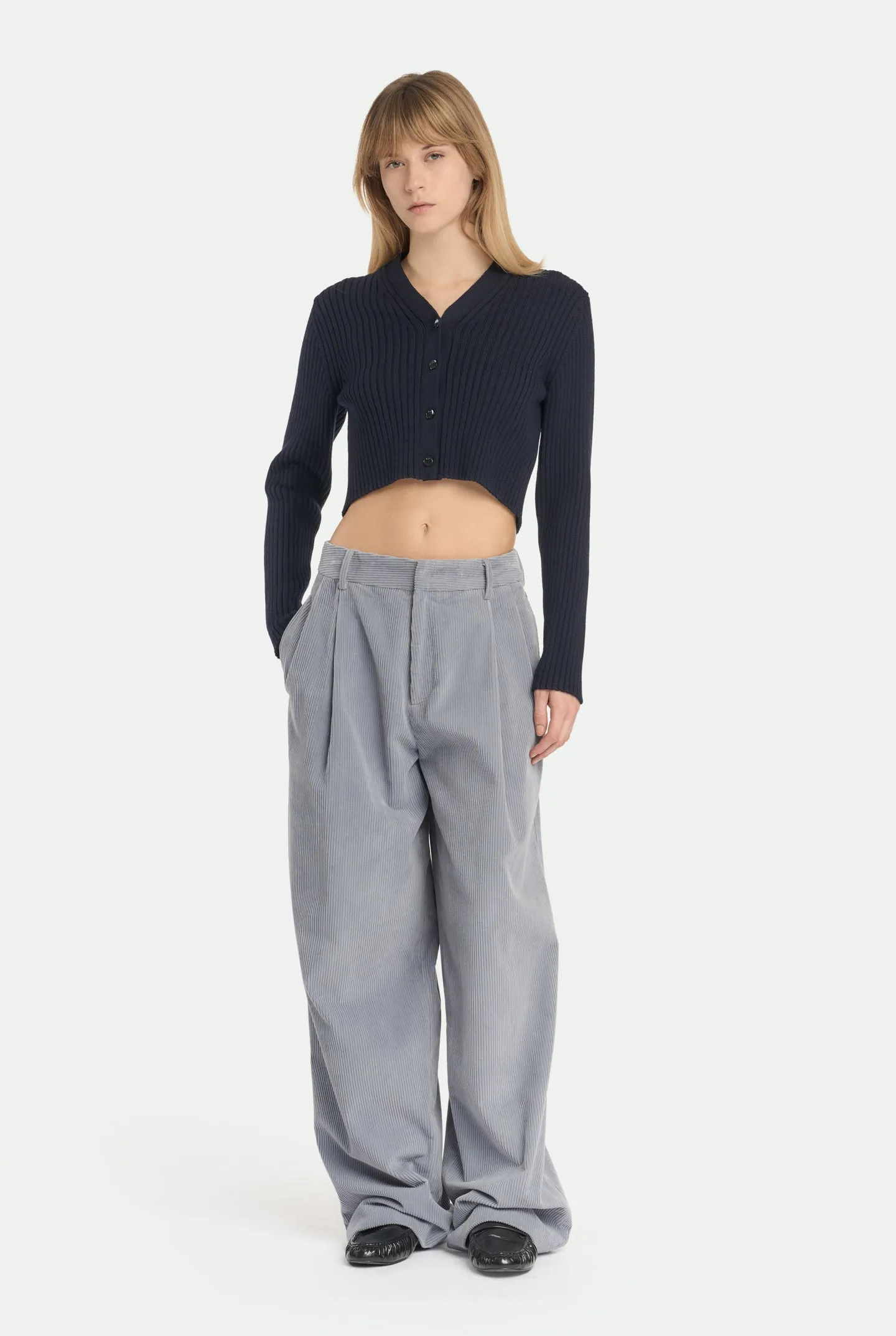 Cardigan a costa in lana vergine sold by Malo product image thumbnail 2