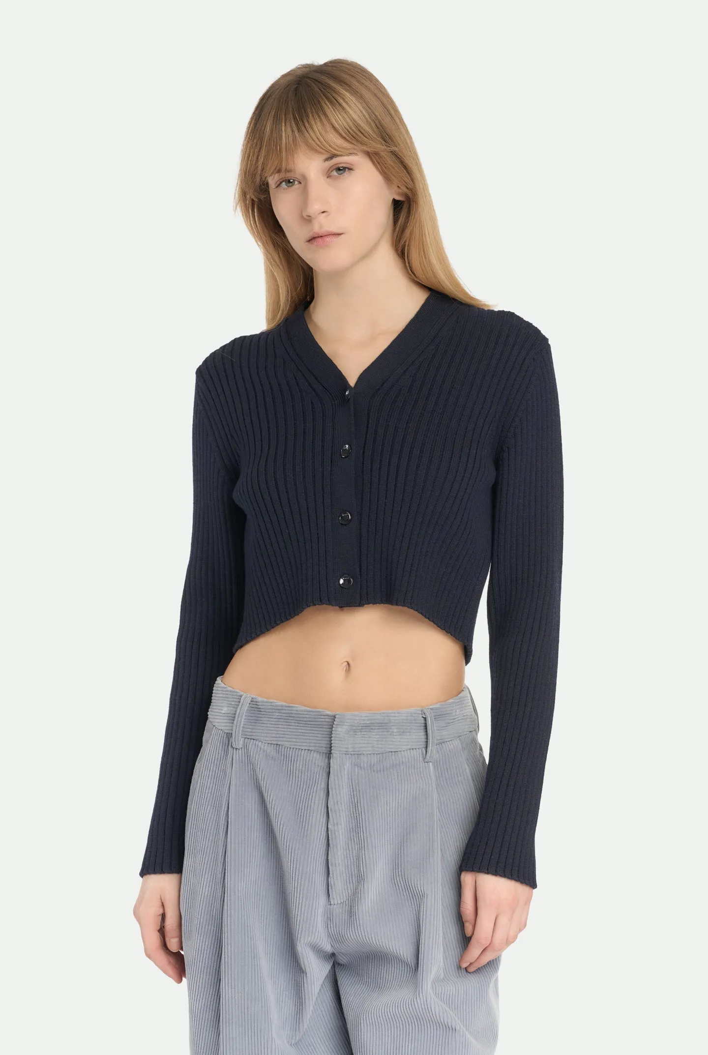 Cardigan a costa in lana vergine sold by Malo product image thumbnail 5