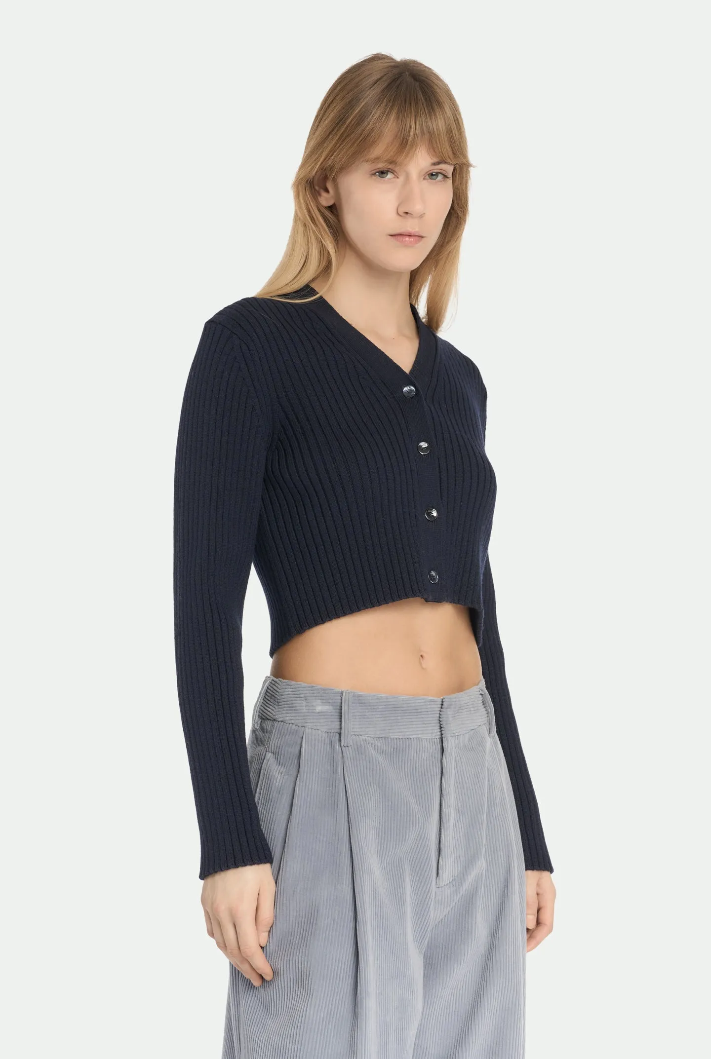 Cardigan a costa in lana vergine sold by Malo product image thumbnail 3