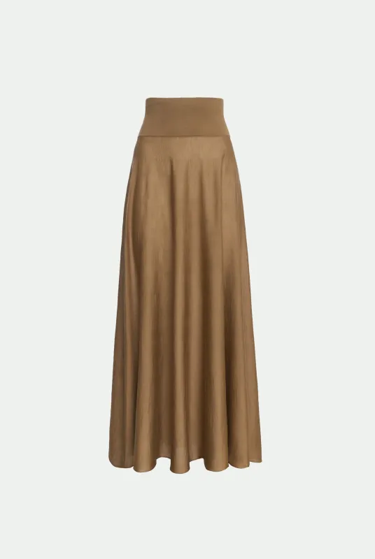 Gonna in luxury cashmere seta made by Malo