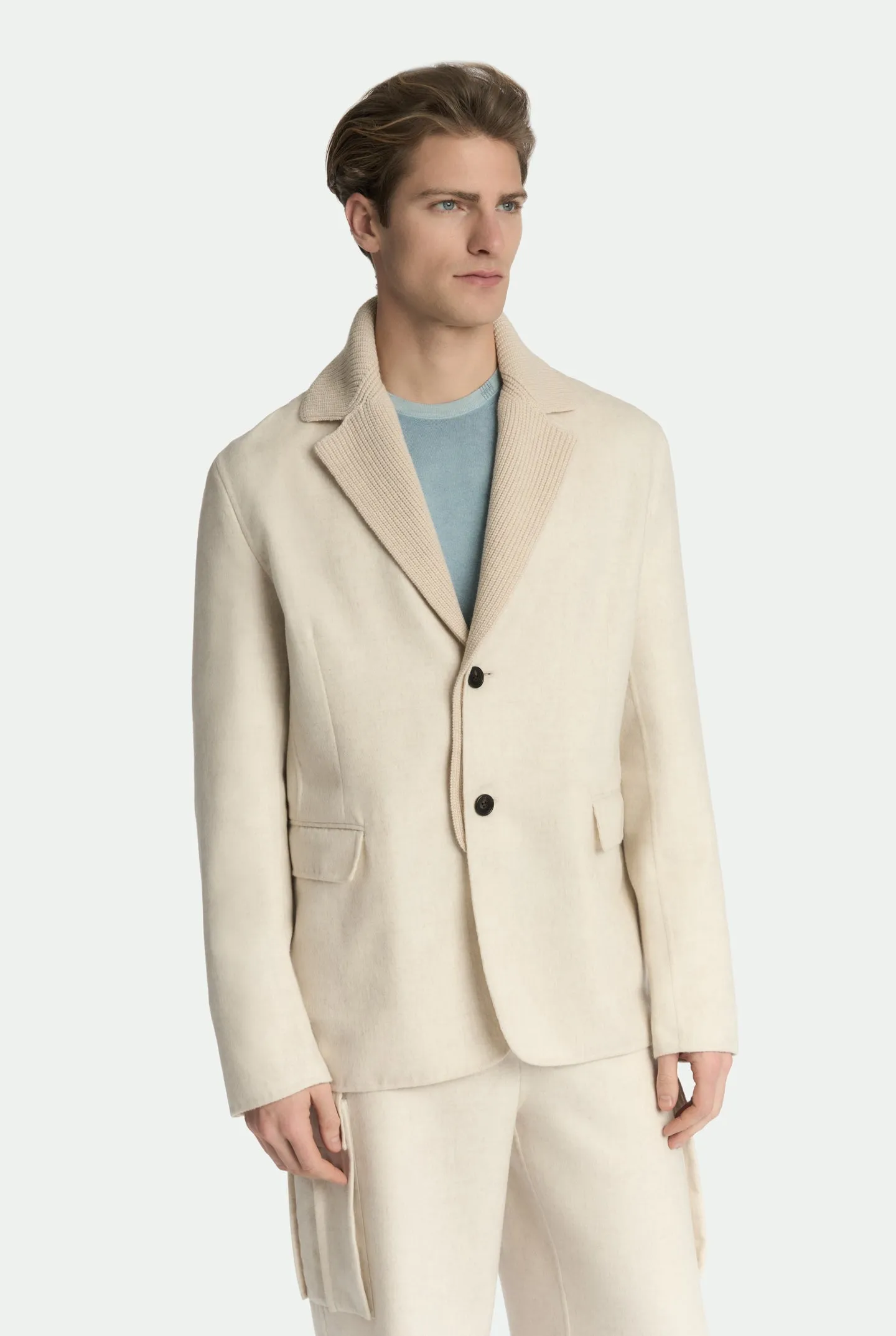Giacca monopetto in lana vergine e cashmere sold by Malo product image thumbnail 4