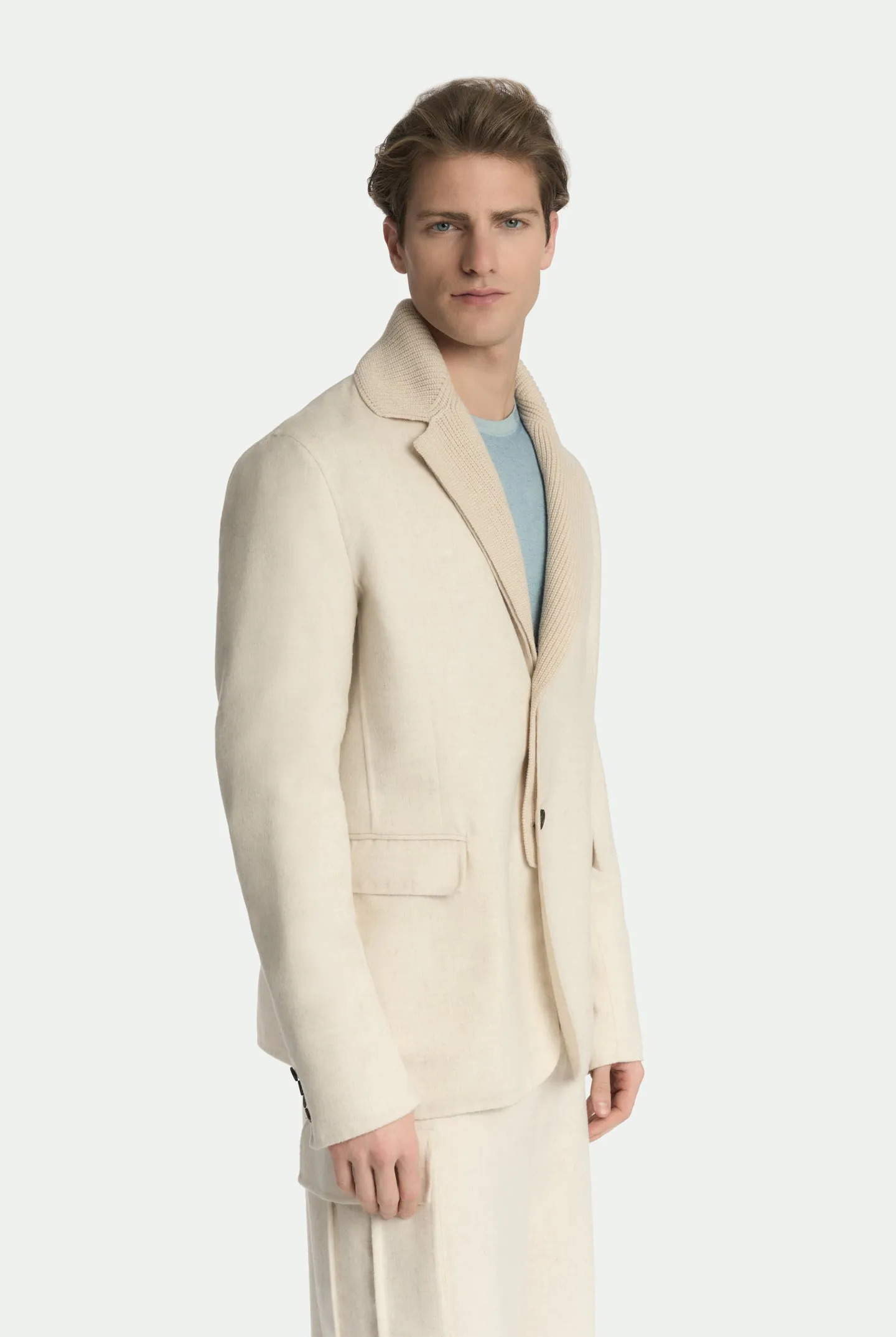Giacca monopetto in lana vergine e cashmere sold by Malo product image thumbnail 5