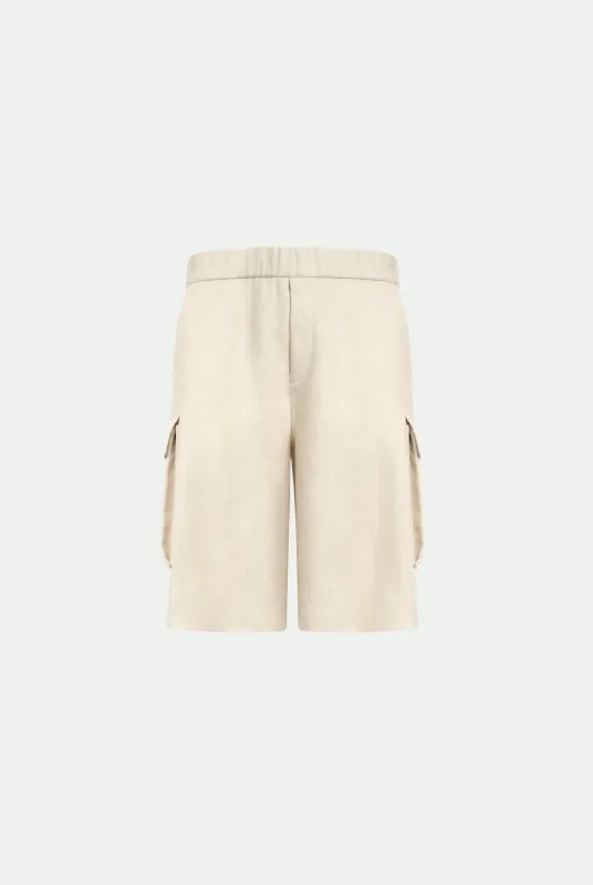 Bermuda cargo in lana vergine e cashmere made by Malo