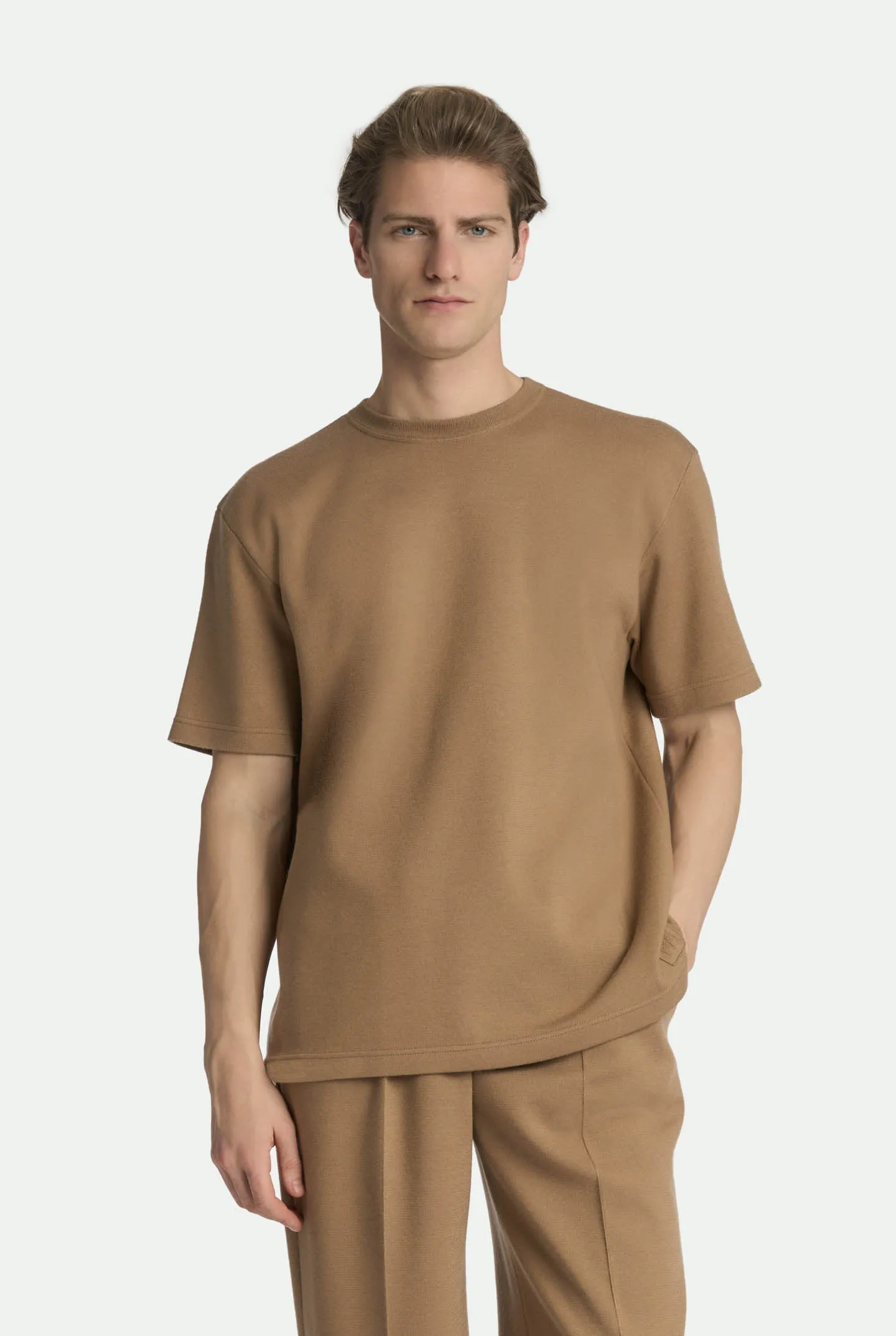 Maglia girocollo in misto cashmere seta sold by Malo product image thumbnail 4
