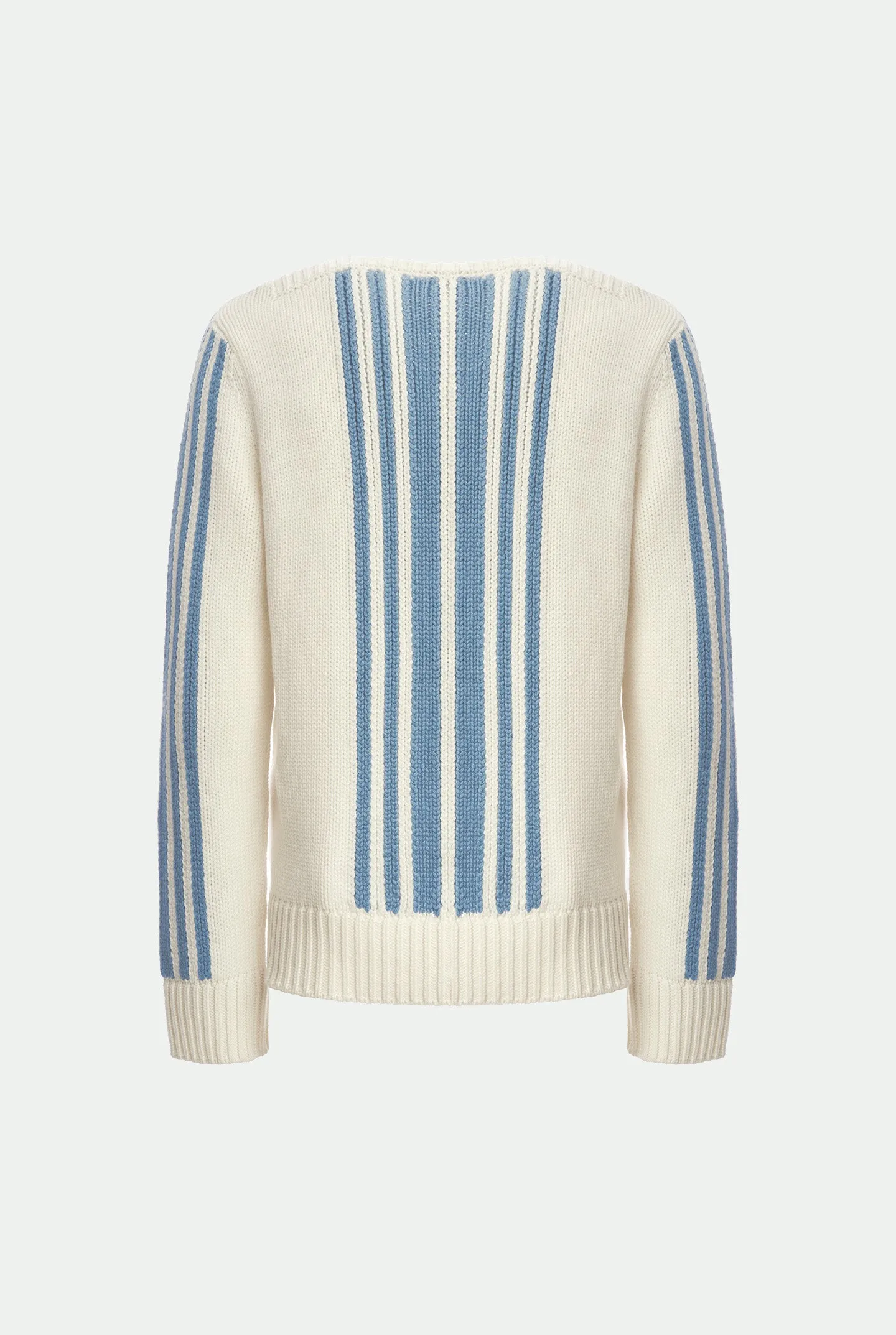Maglia girocollo con intarsio in luxury cashmere sold by Malo product image thumbnail 2