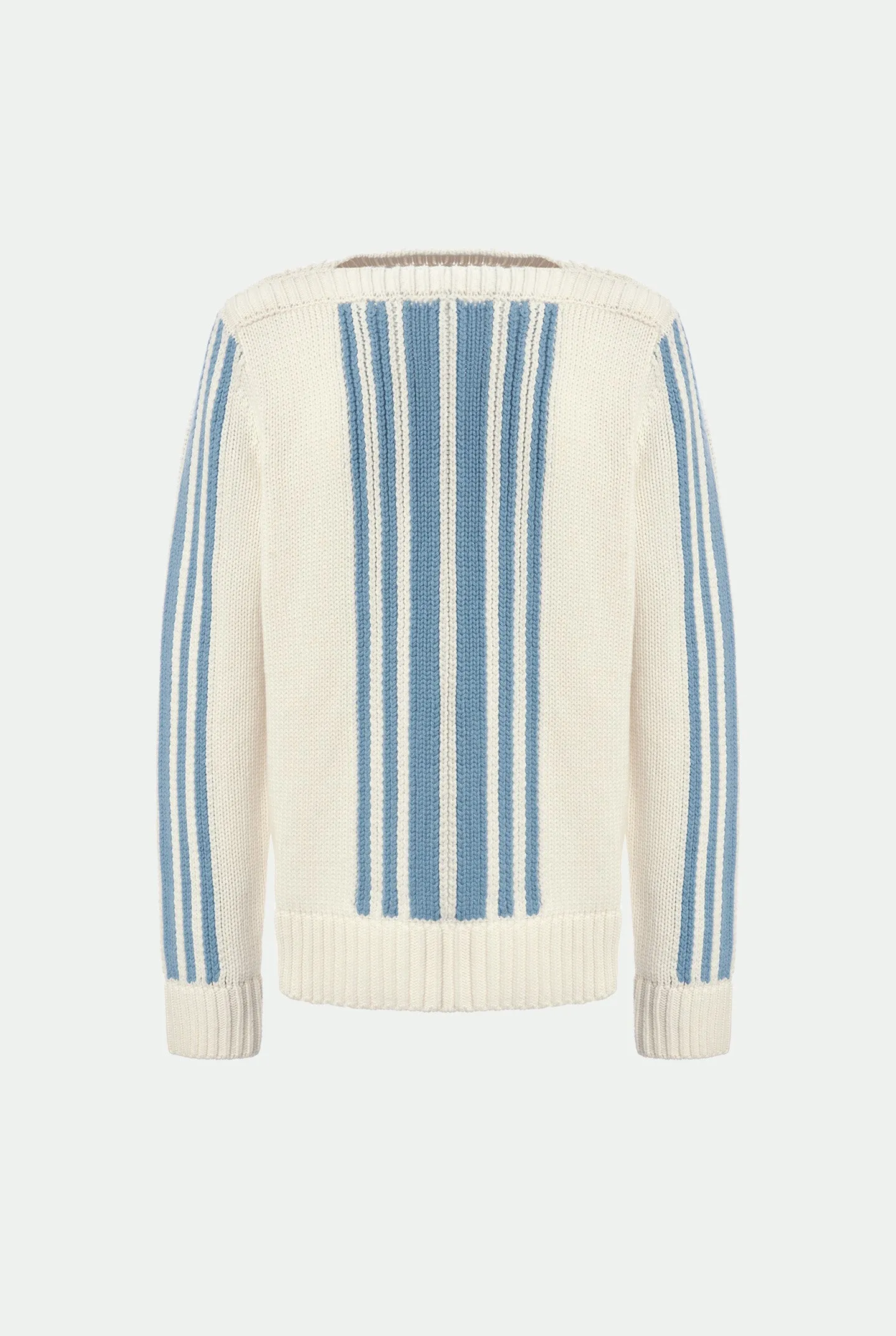 Maglia girocollo con intarsio in luxury cashmere sold by Malo