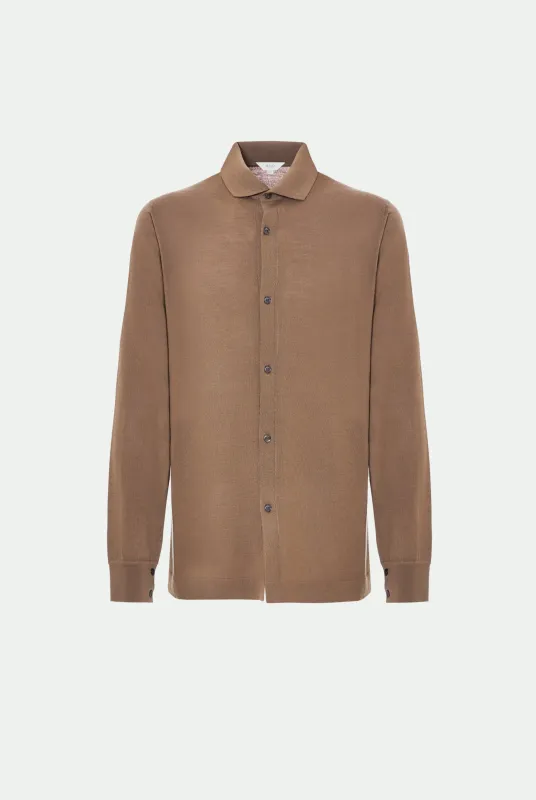 Polo in Extrafine merino made by Malo