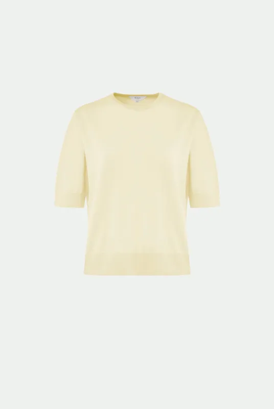Maglia girocollo in cashmere seta made by Malo