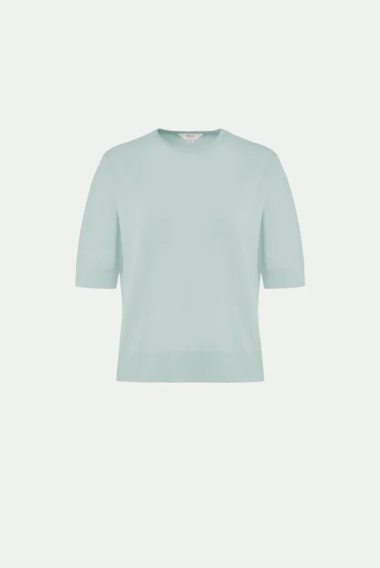 Maglia girocollo in cashmere seta made by Malo