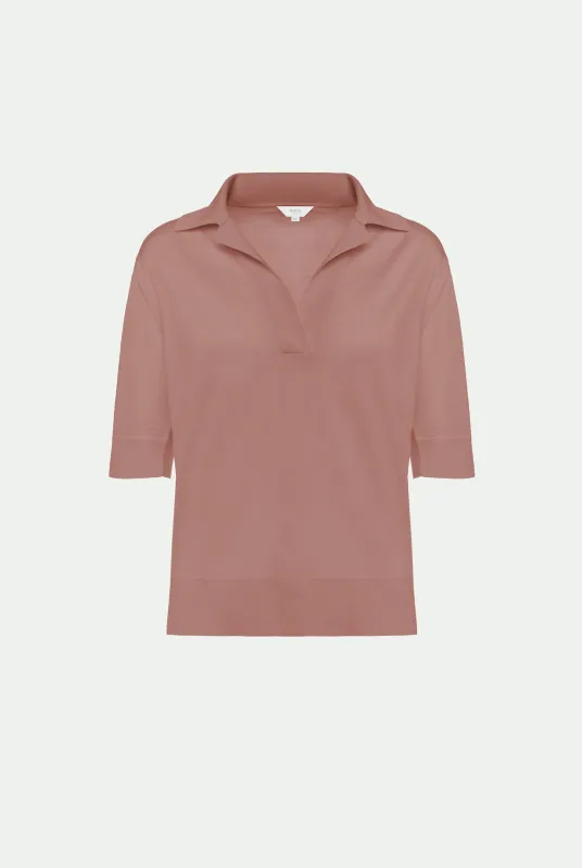 Polo in cashmere seta made by Malo