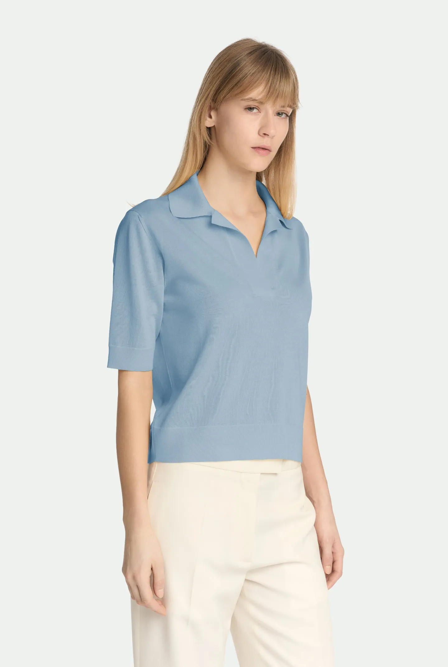 Polo in luxury cashmere seta sold by Malo product image thumbnail 3