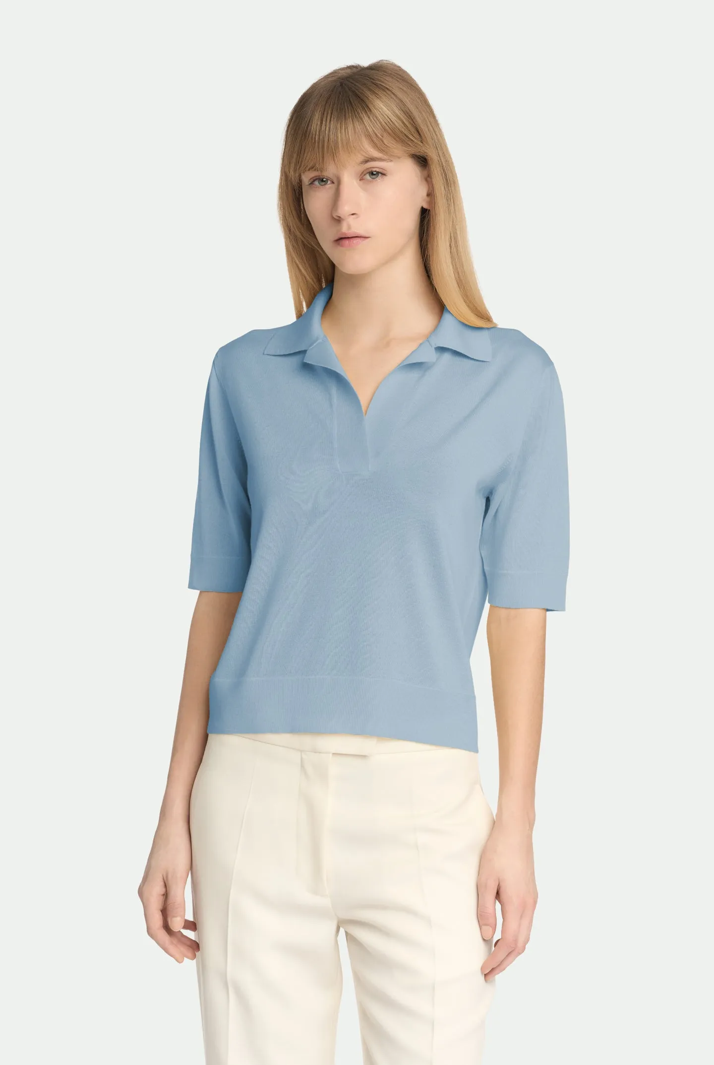 Polo in luxury cashmere seta sold by Malo product image thumbnail 4