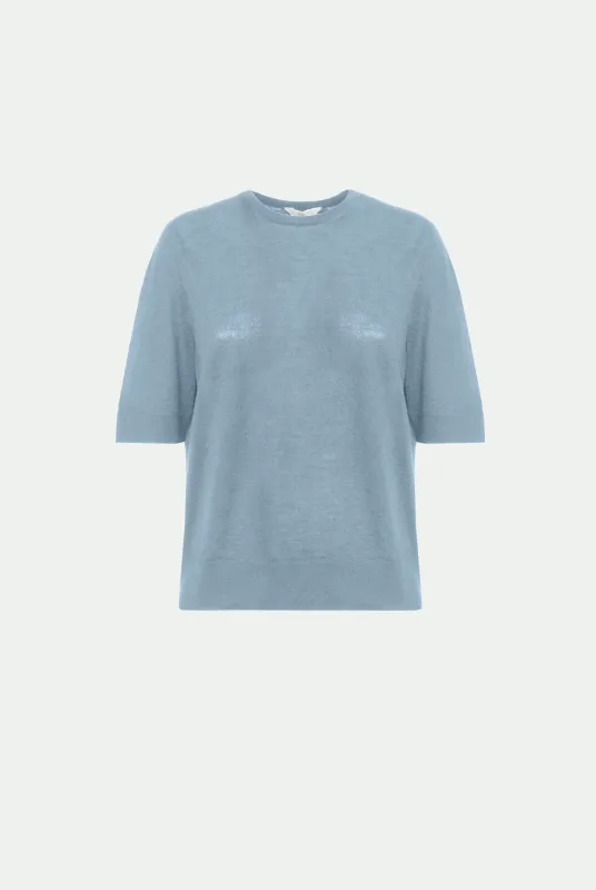 Maglia girocollo in cashmere seta made by Malo
