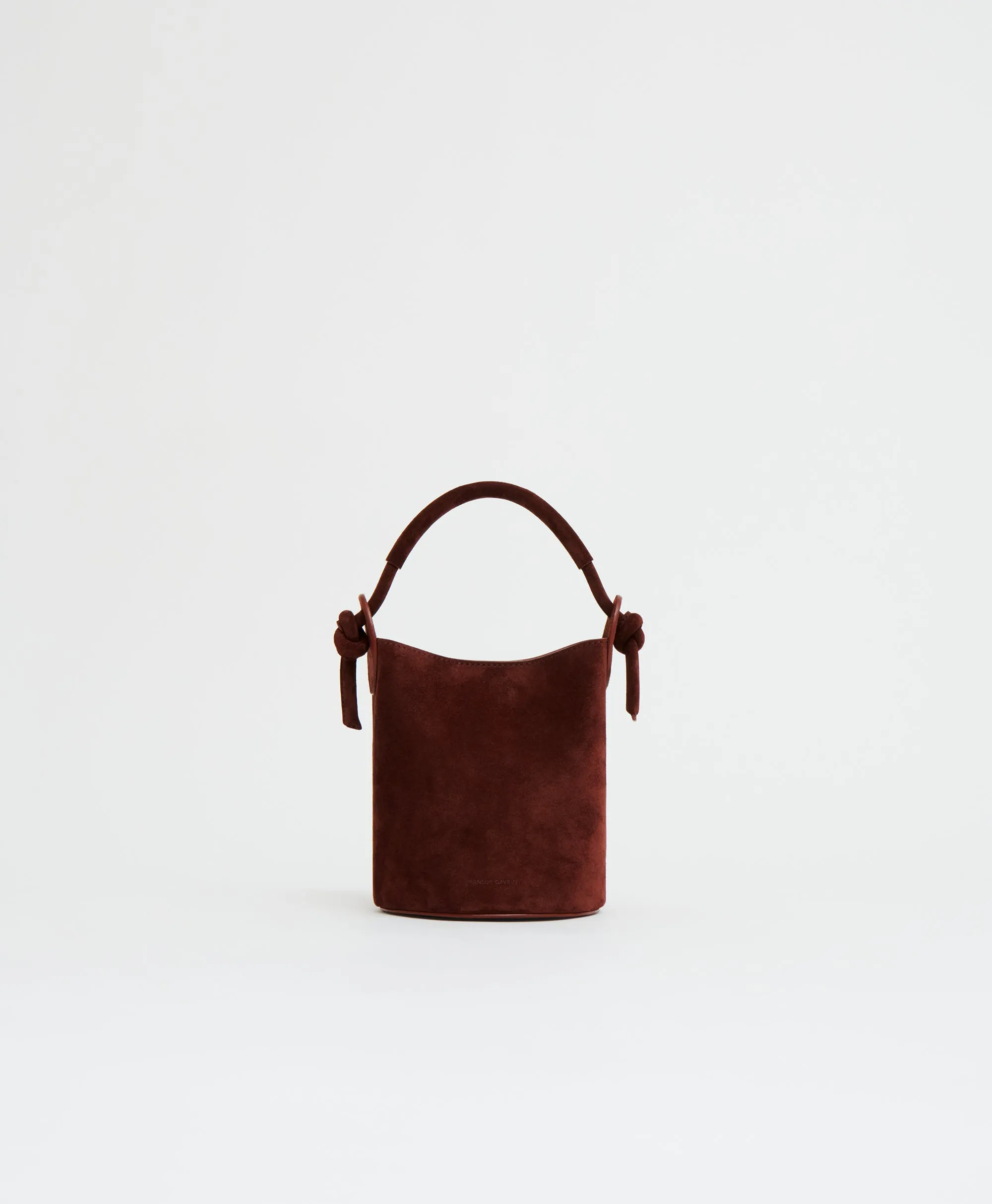 Mini Mini Fortuna Bucket - Chocolate Suede sold by Mansur Gavriel