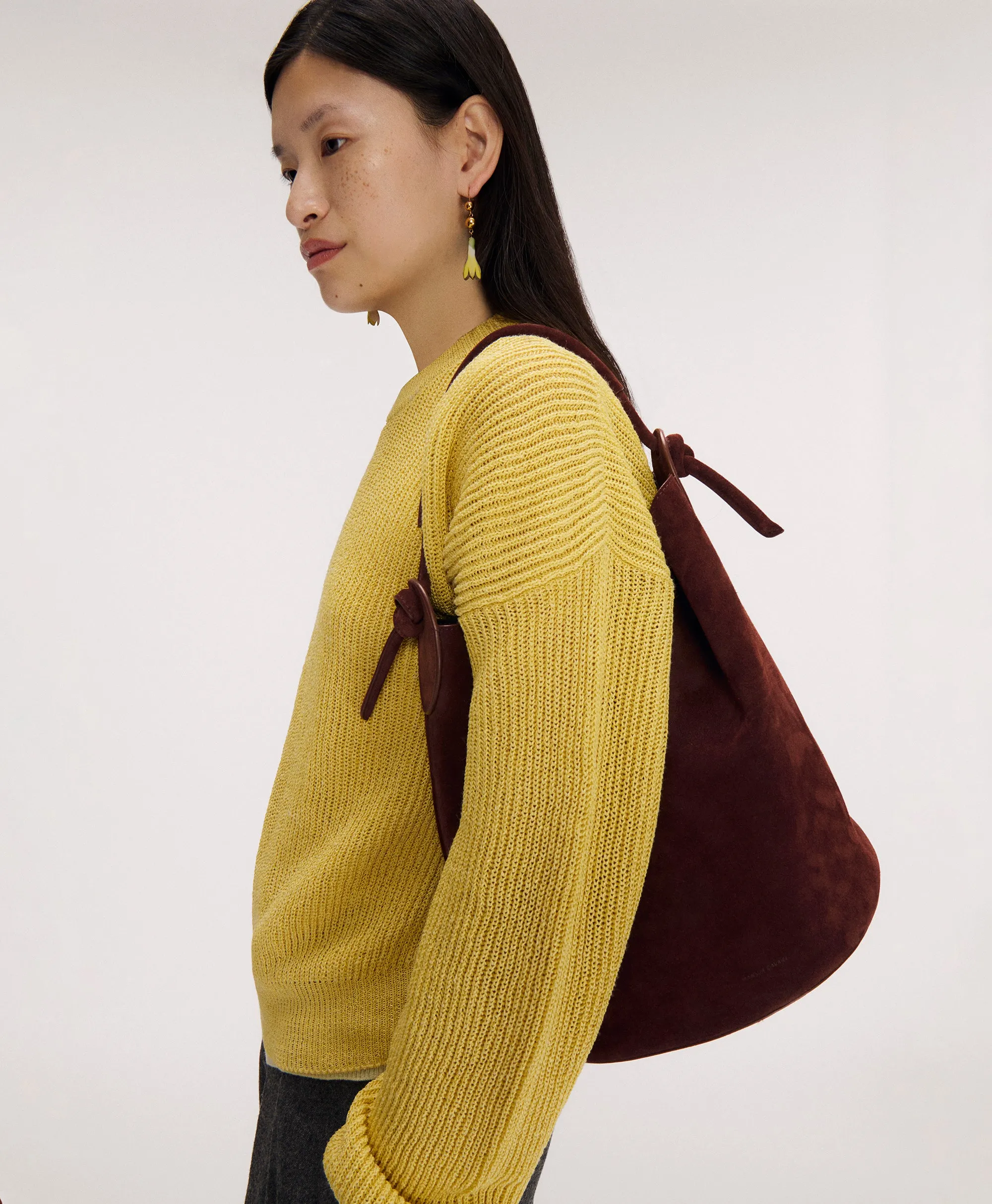 Fortuna Bucket - Chocolate Suede sold by Mansur Gavriel product image thumbnail 2