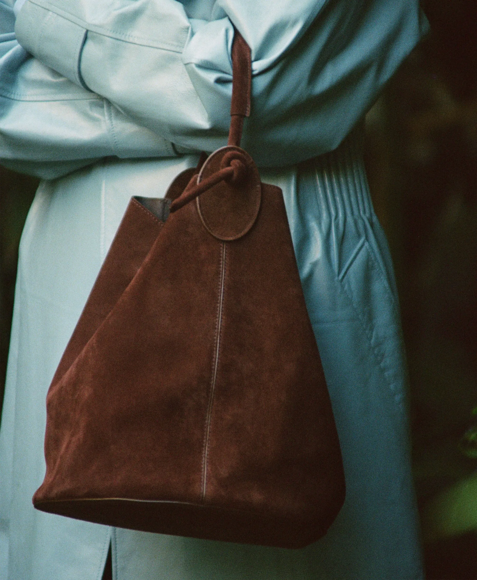 Fortuna Bucket - Chocolate Suede sold by Mansur Gavriel product image thumbnail 4