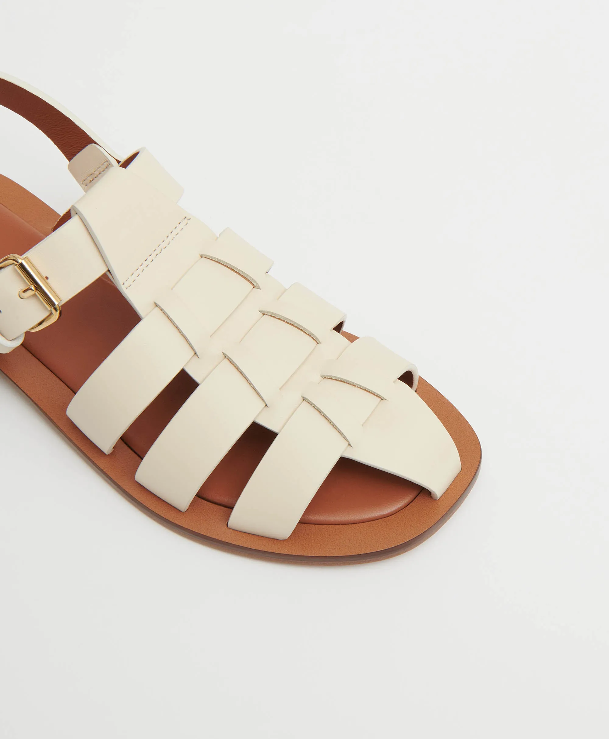 Fisherman Sandal - Jasmine sold by Mansur Gavriel product image thumbnail 3