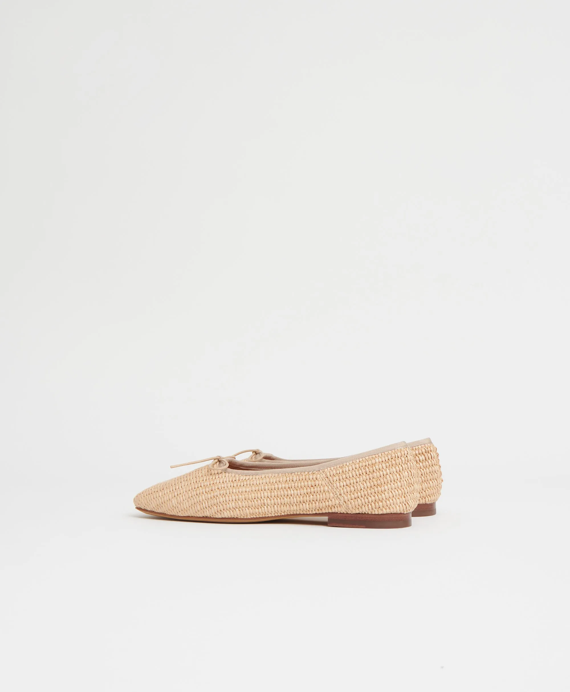 Square Toe Ballerina - Natural Raffia sold by Mansur Gavriel product image thumbnail 4