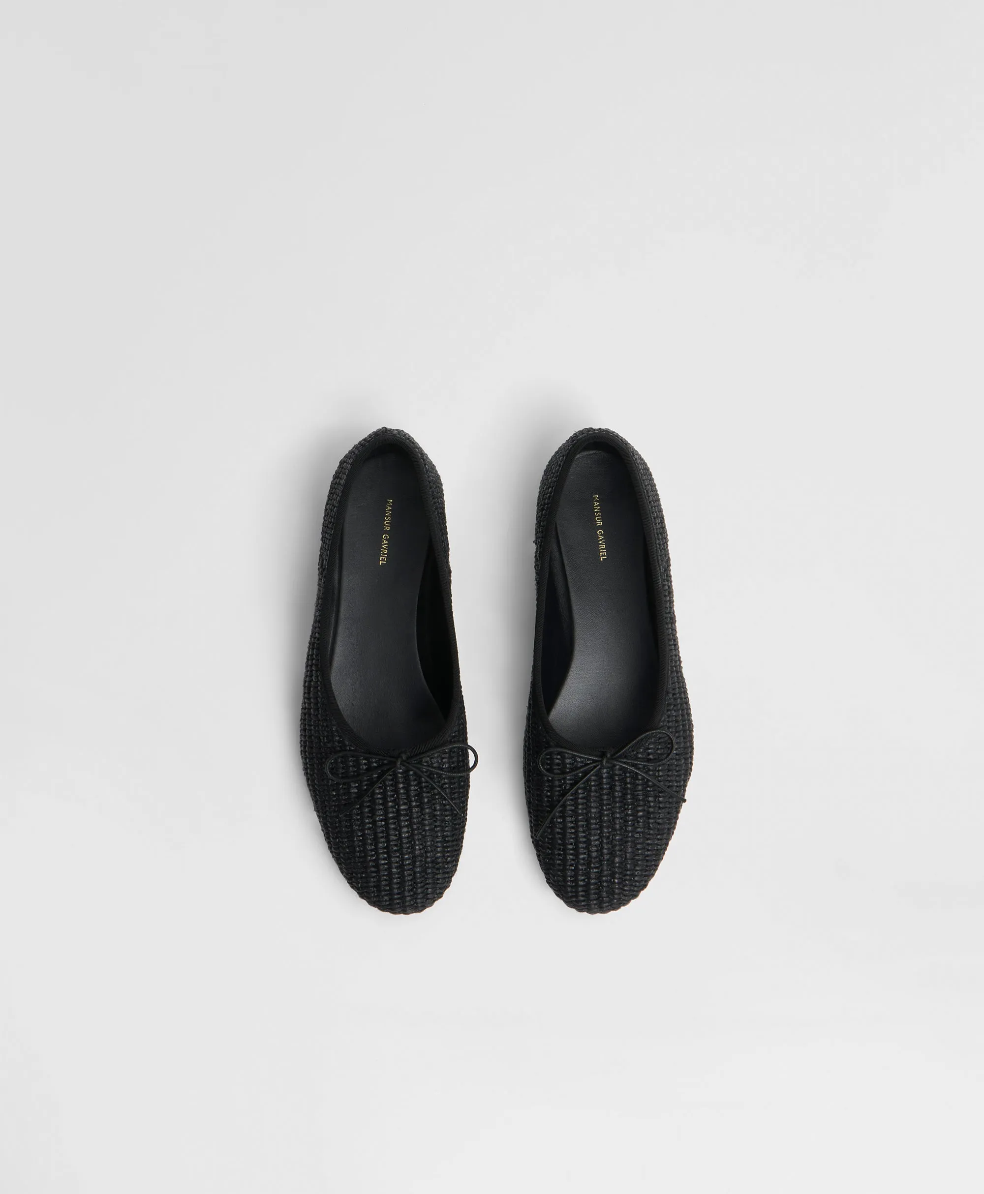 Raffia Dream Ballerina - Black sold by Mansur Gavriel product image thumbnail 3