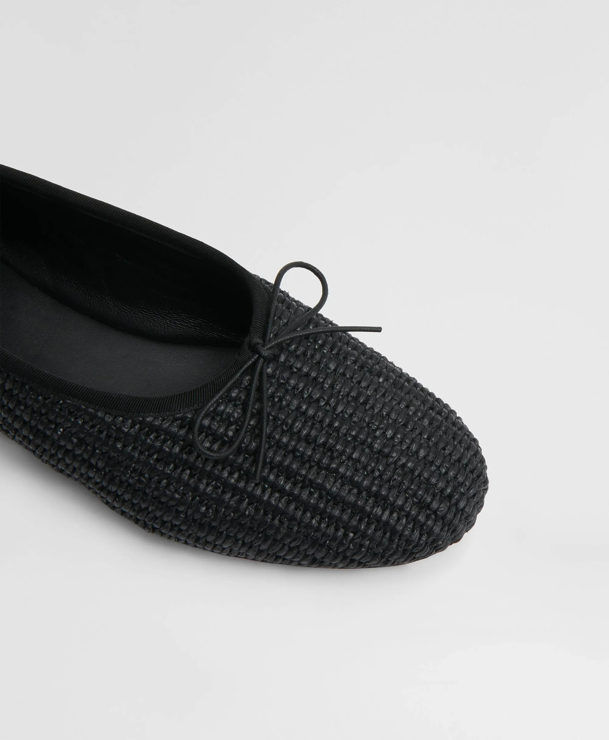 Raffia Dream Ballerina - Black sold by Mansur Gavriel product image thumbnail 4